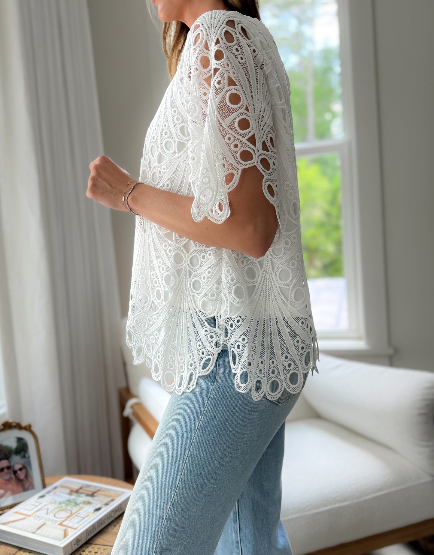 Dream Scallop Edge Lace Top