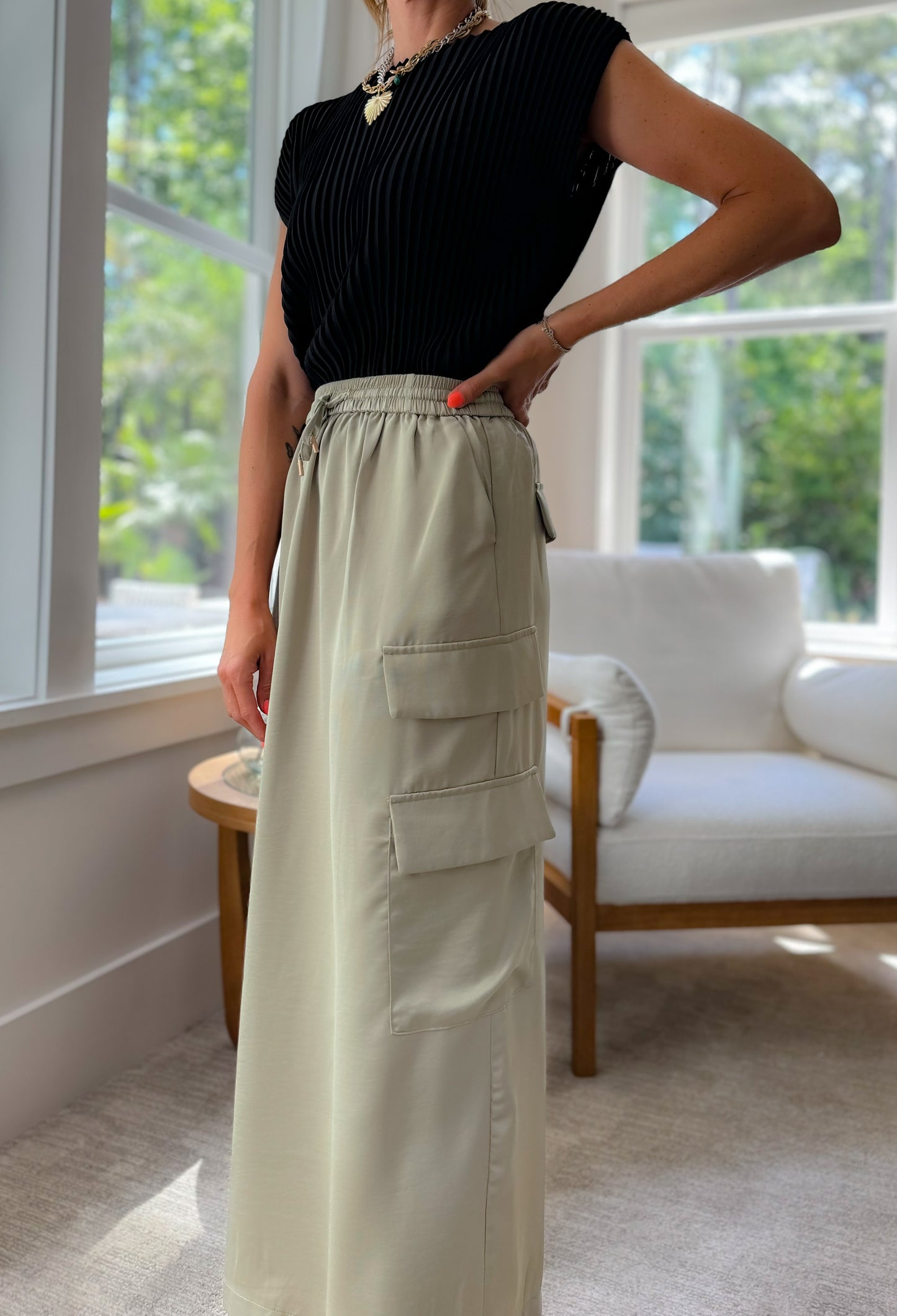 Malin Cargo Midi Skirt *final sale*