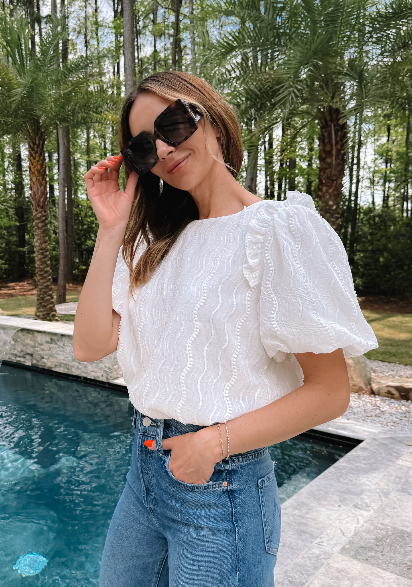 Devan Textured Top *final sale*
