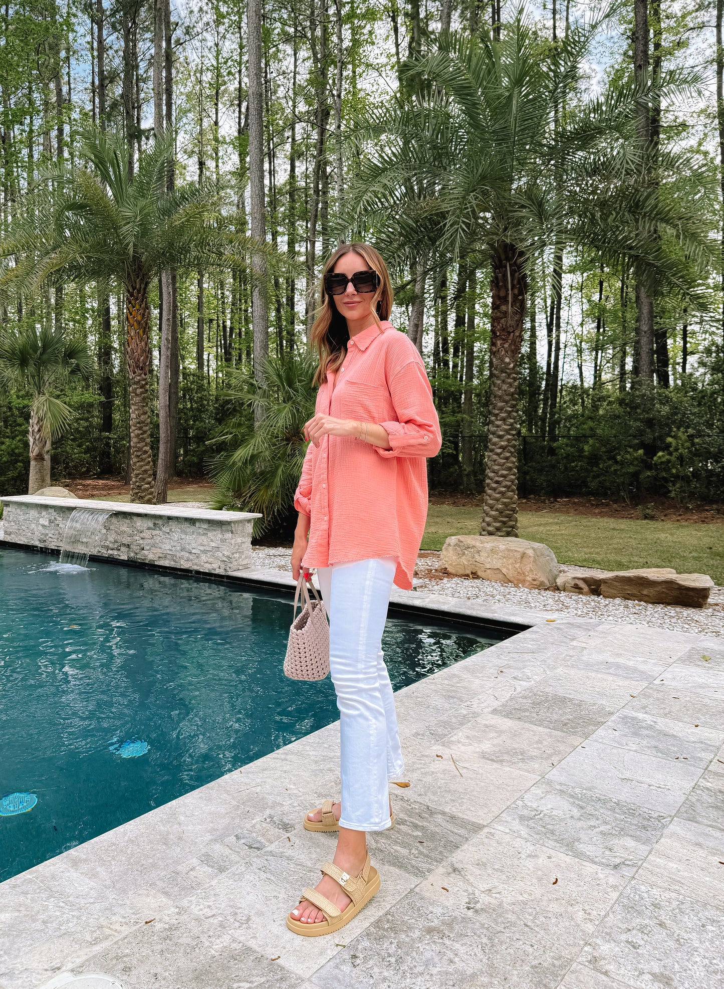 Jane Fringe Hem Button Down Shirt * FINAL SALE*
