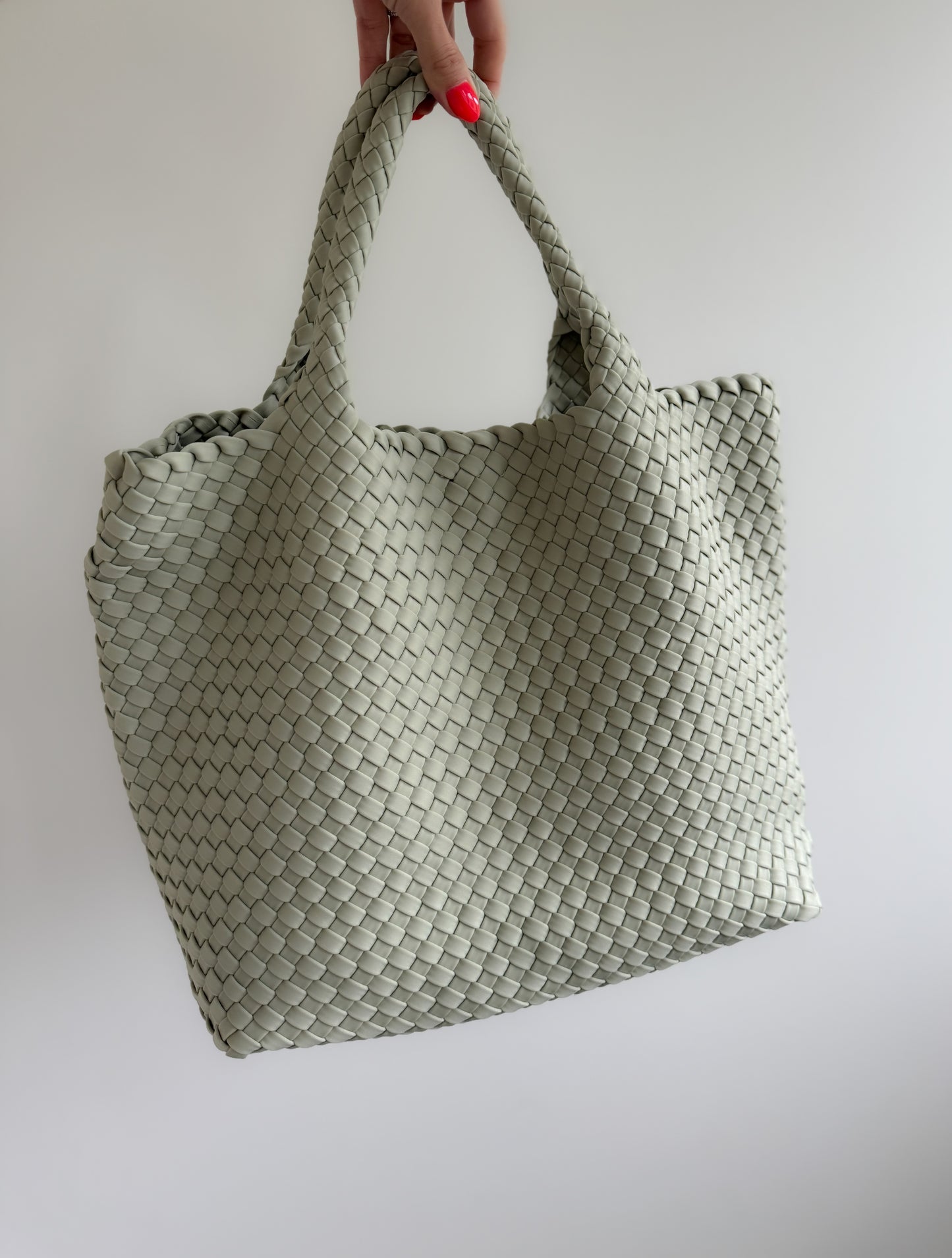 Sky Medium Woven Neoprene Tote