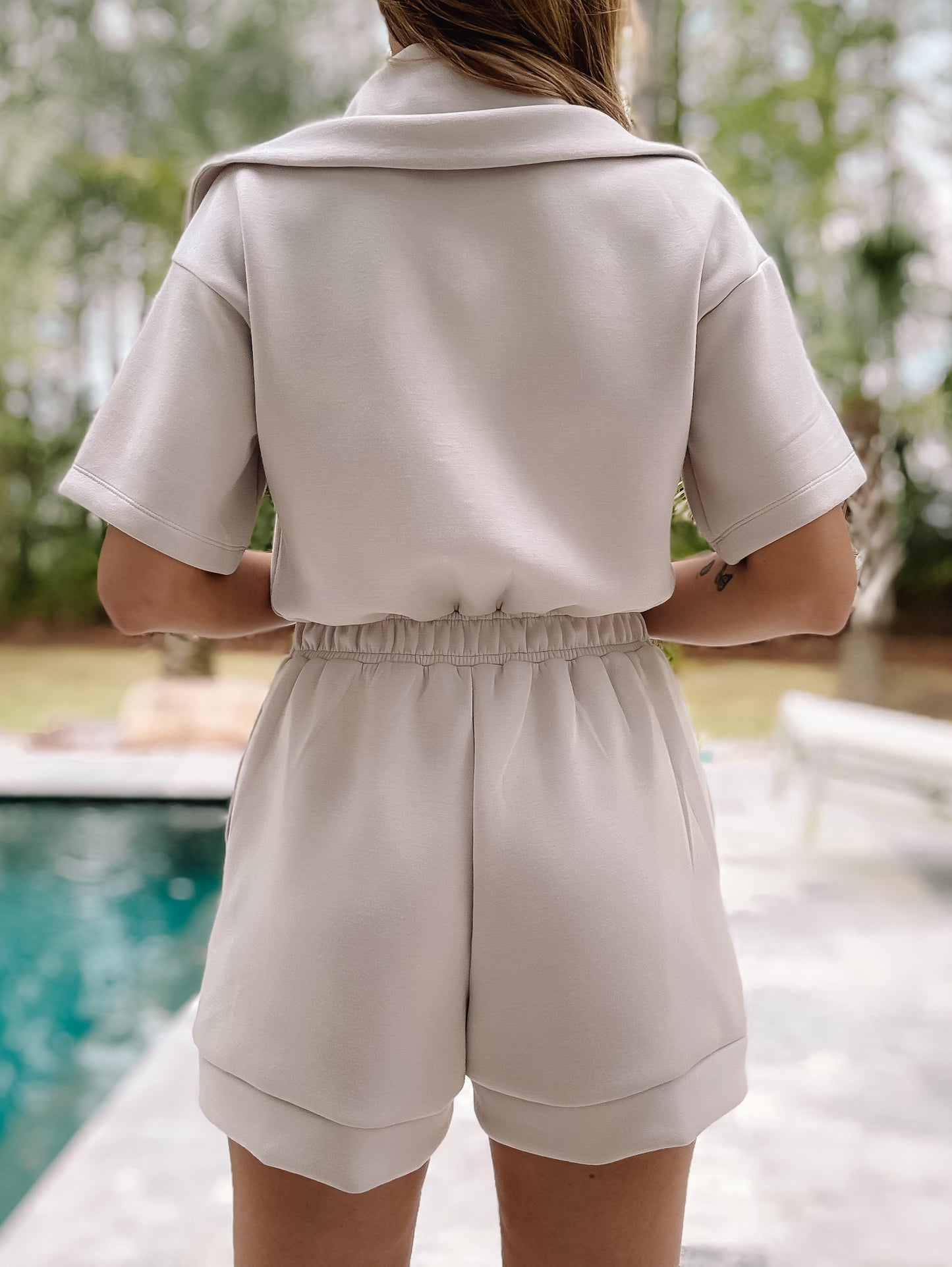 Jenni Short Sleeve Romper *final sale*