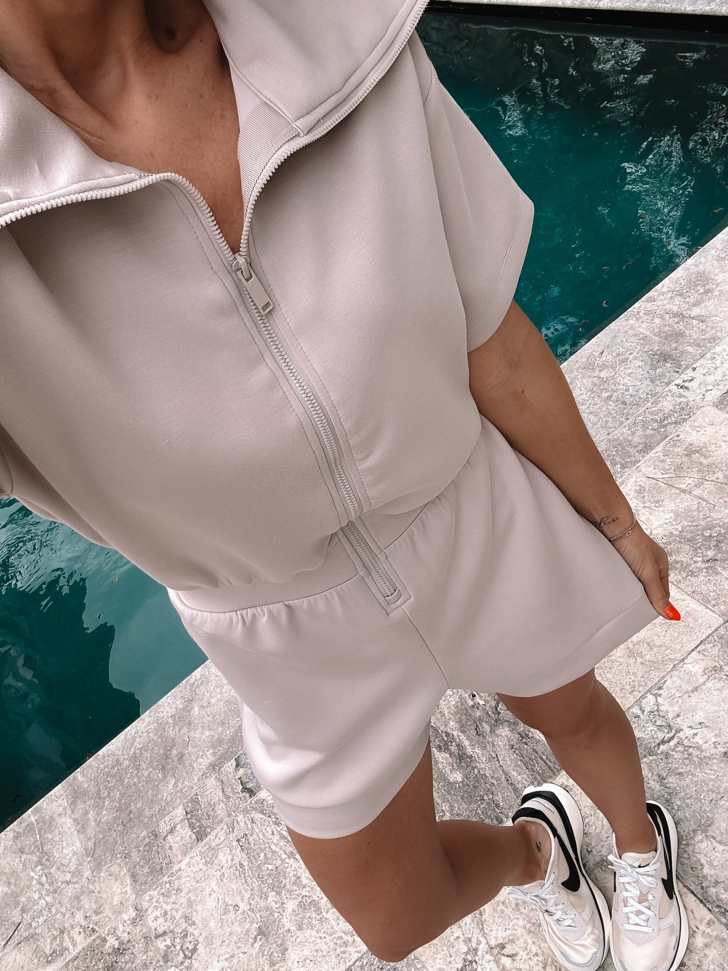 Jenni Short Sleeve Romper *final sale*