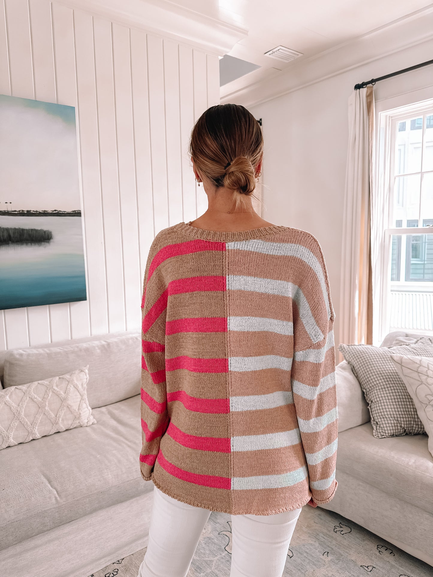 Reese Multi Striped Color Block Sweater *final sale*