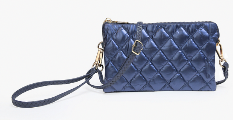 Riley Puffer 3 Compartment Wristlet