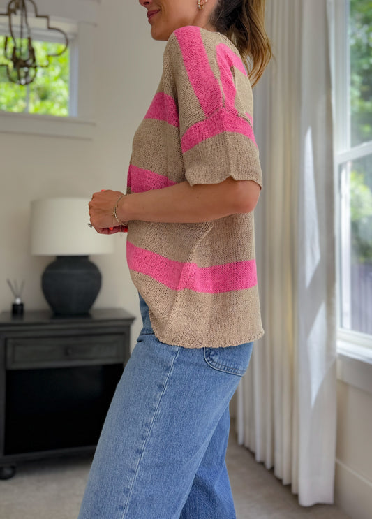 Tasha Boxy Striped Sweater