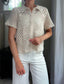 Ashlee Crochet Button Down