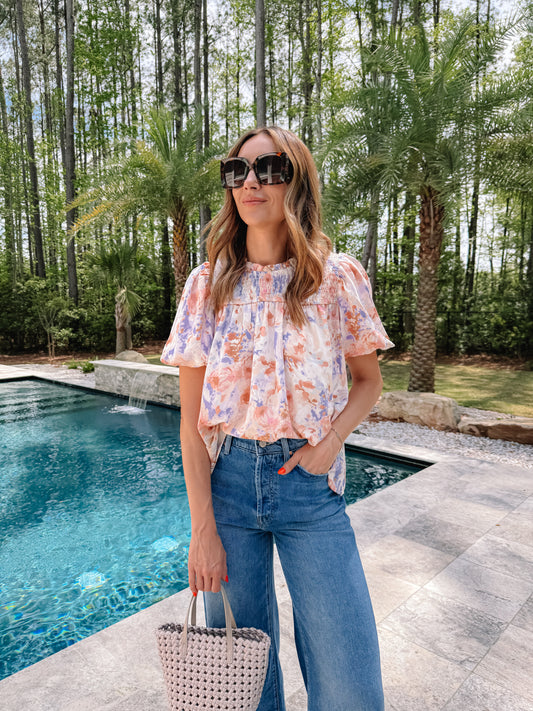 Fiona Floral Top *FINAL SALE*