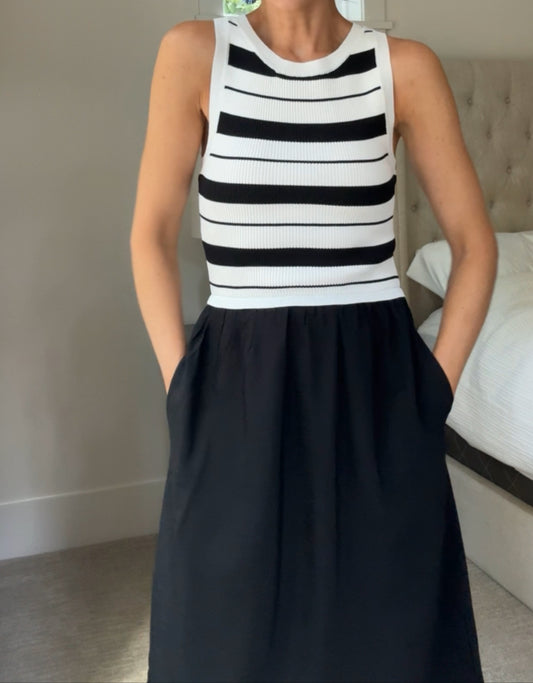 Sonya Striped Sleeveless Dress