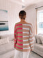 Reese Multi Striped Color Block Sweater