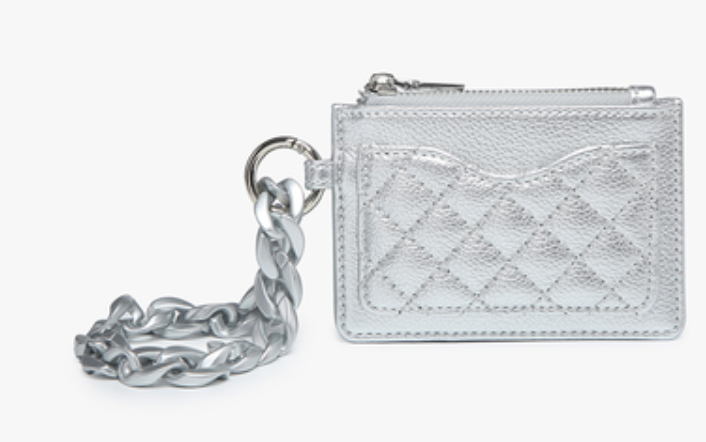Quilted Card Holder w/ Chain Bangle