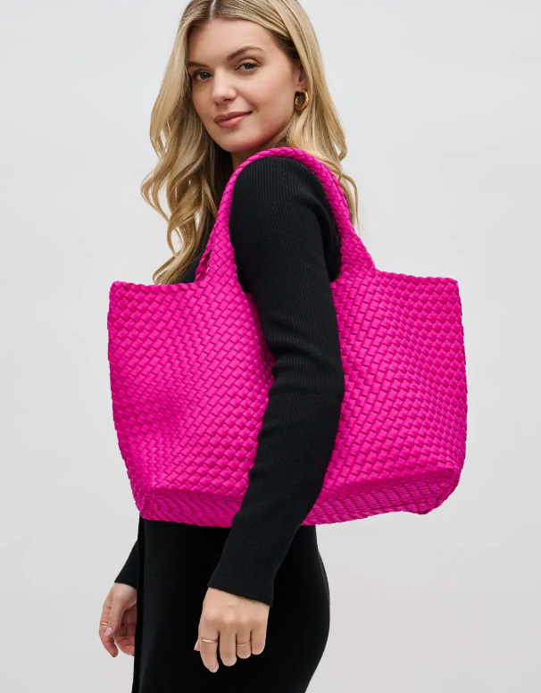 LARGE Woven Neoprene Tote – Lemon Friday Boutique